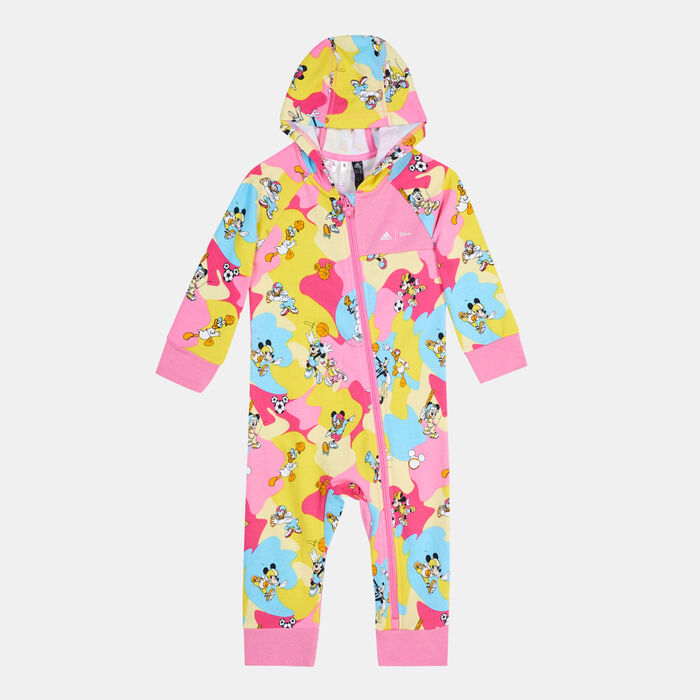 adidas Kids' Disney Mickey Mouse Onesie Pink image number 0