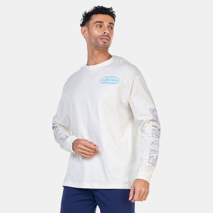 Timberland Men's Mixed Logo T-Shirt White image number 0