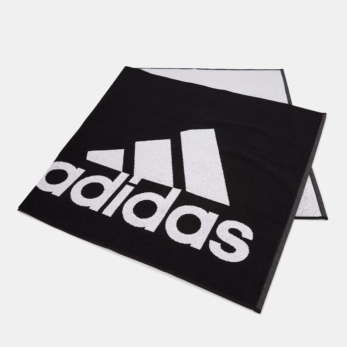 adidas Logo Large Towel Black adidas Logo Large Towel Black image number 1