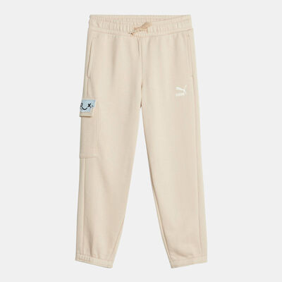 PUMA Kids' Classics Mix Match Sweatpants Beige