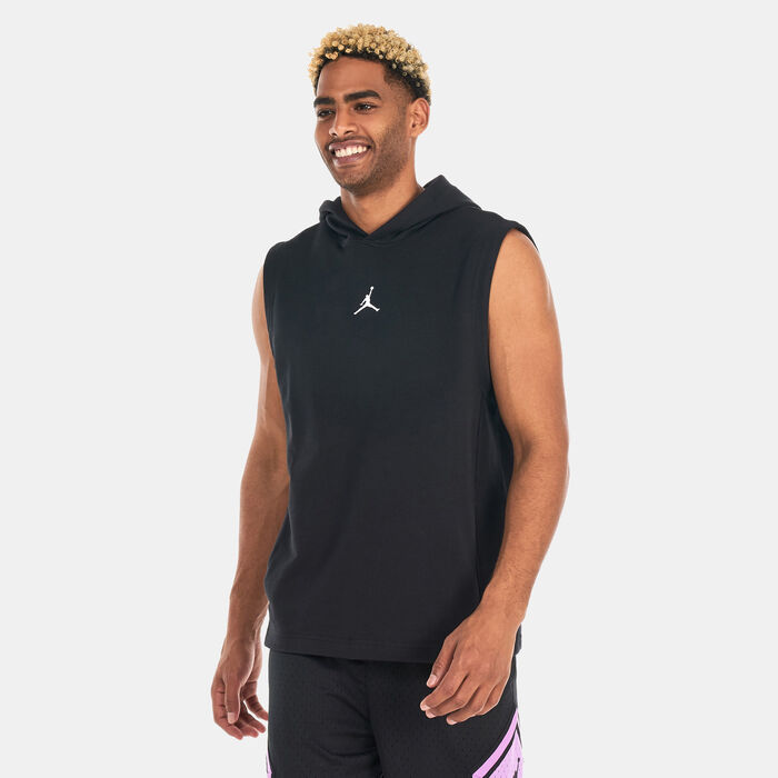 Buy Jordan Men's Dri-FIT Sport Fleece Sleeveless Hoodie Black in KSA -SSS