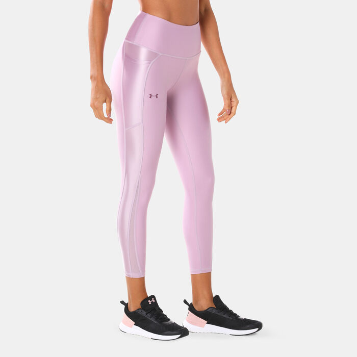 Under Armour Women's HeatGear® Armour Ankle Leggings Red Under Armour Women's HeatGear® Armour Ankle Leggings Red image number 0