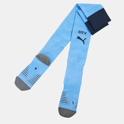 PUMA Men's Manchester City 25/26 Home Over-The-Calf Football Socks Blue