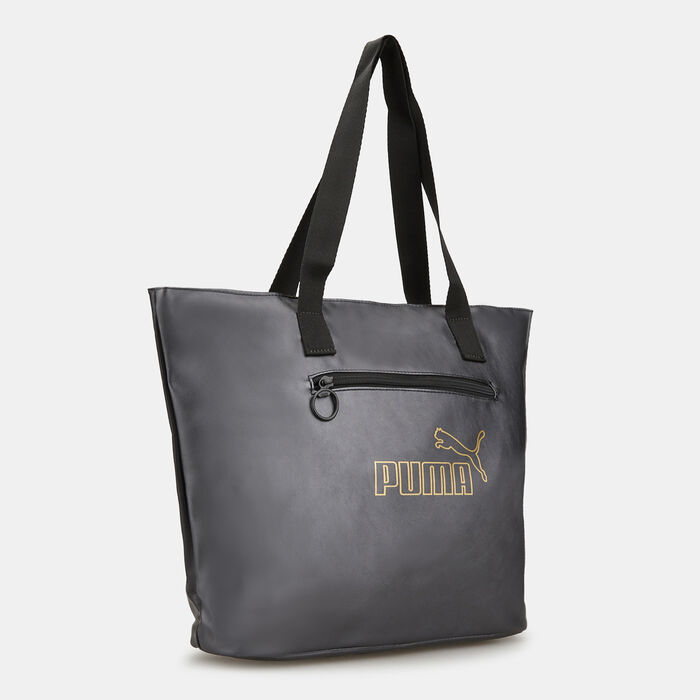 PUMA Women's Core Up Shopper Bag Black PUMA Women's Core Up Shopper Bag Black image number 2