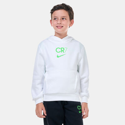 Nike Kids' Cristiano Ronaldo CR7 Club Fleece Hoodie (Older Kids) White Nike Kids' Cristiano Ronaldo CR7 Club Fleece Hoodie (Older Kids) White