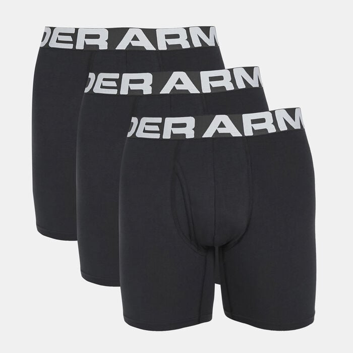 Buy Under Armour Men's Charged Cotton® Boxerjock® Boxers (3 Pack) Black in  KSA -SSS