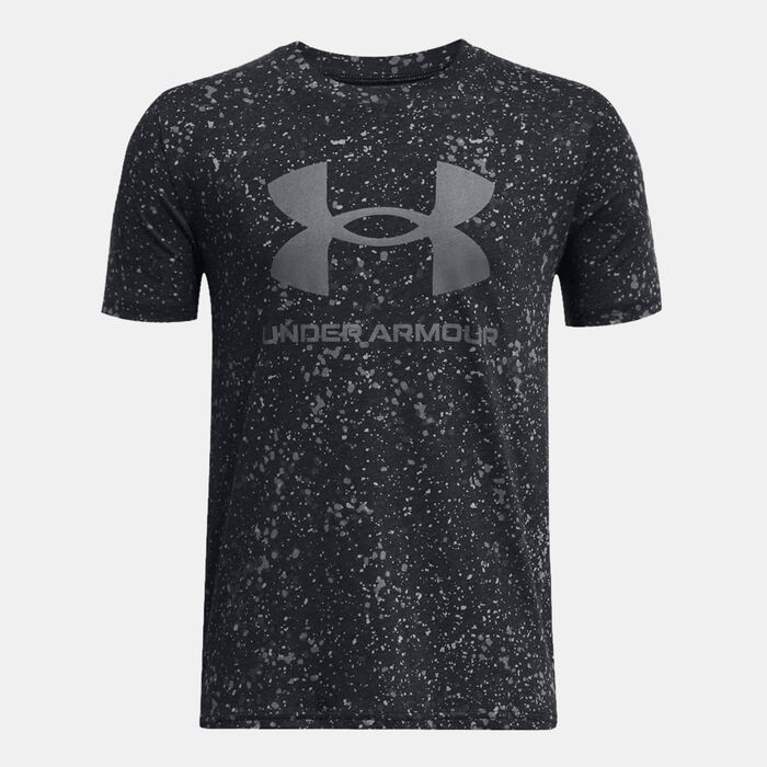 Under Armour Kids' Sportstyle Logo Printed T-Shirt Black image number 0