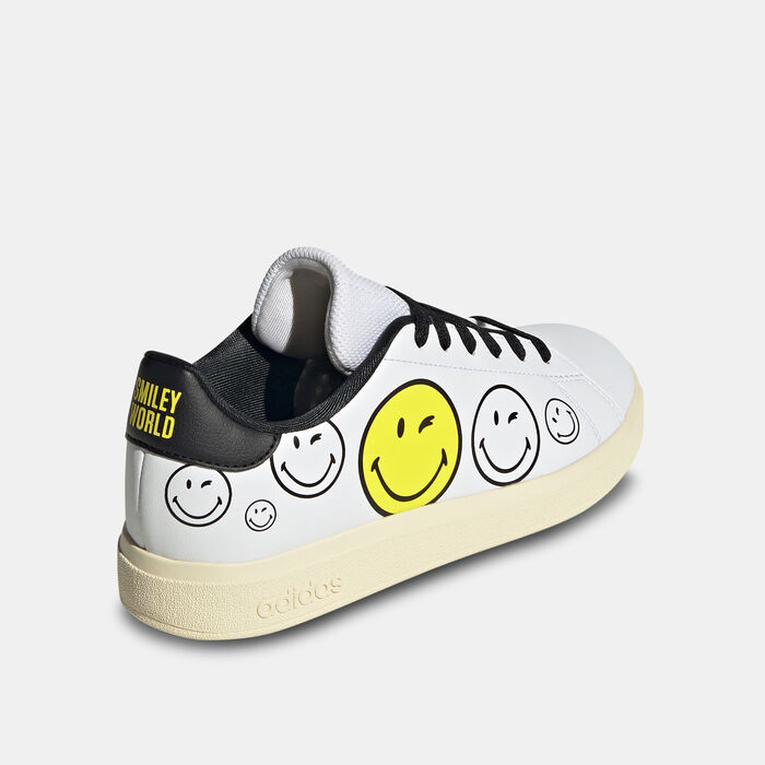 adidas Kids' Smiley Advantage Base 2.0 Shoes White adidas Kids' Smiley Advantage Base 2.0 Shoes White image number 2