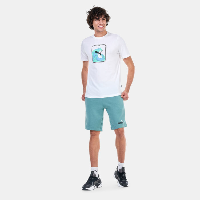 PUMA Men's Graphics Summer T-Shirt Beige PUMA Men's Graphics Summer T-Shirt Beige image number 2