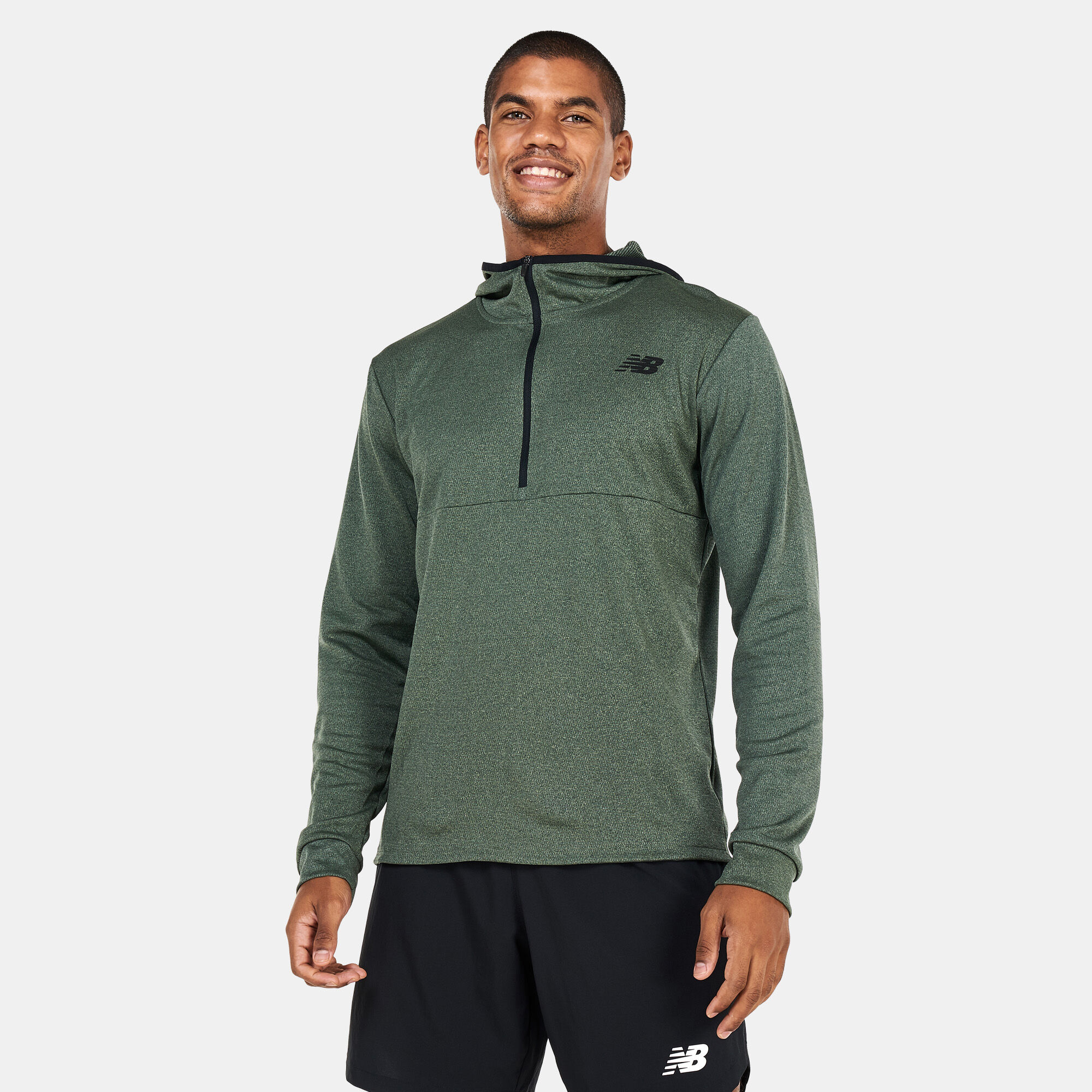 New balance tenacity hooded quarter zip on sale
