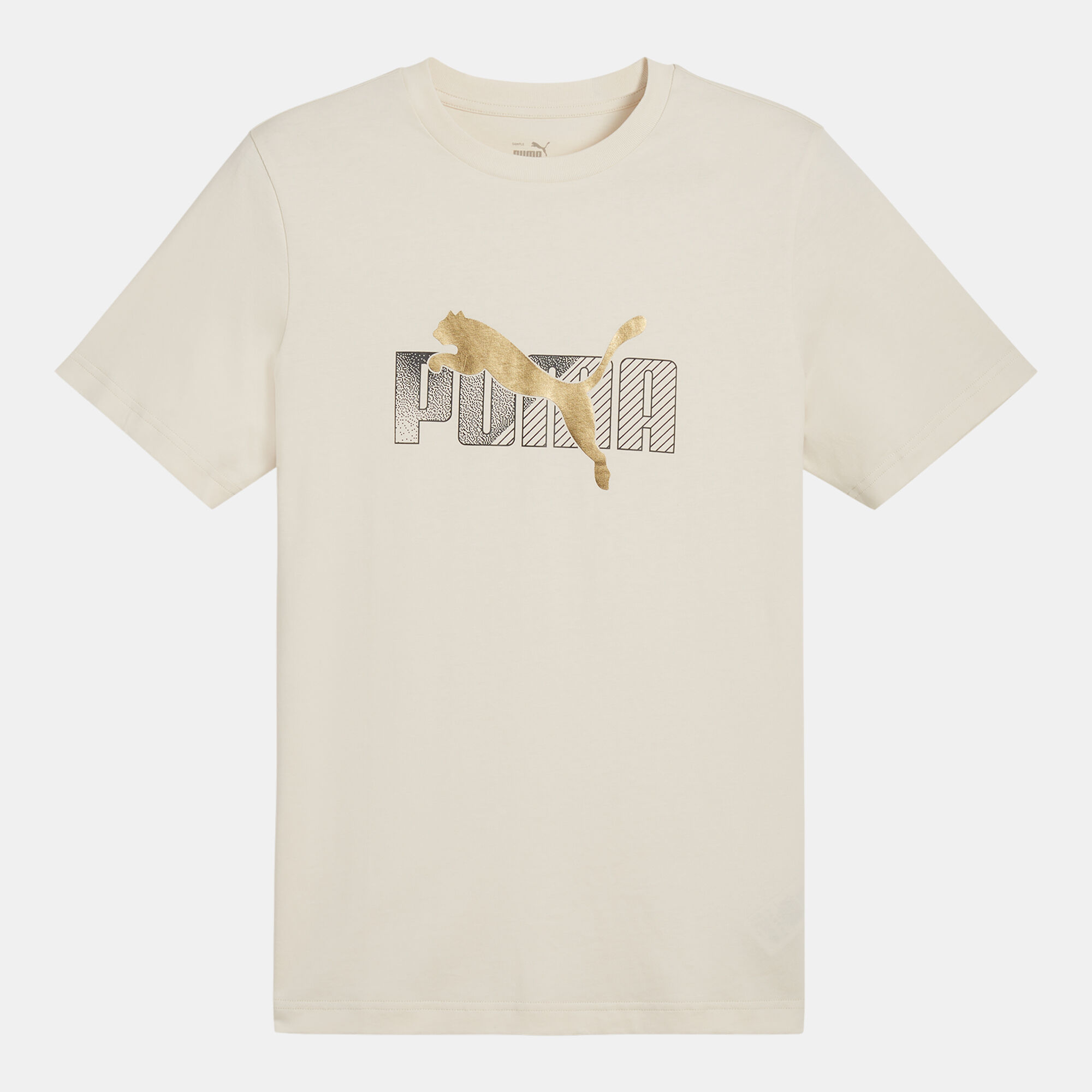 White and gold puma shirt new arrivals