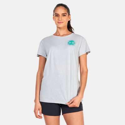 Under Armour Women's UA Collegiate Varsity T-Shirt Grey Under Armour Women's UA Collegiate Varsity T-Shirt Grey