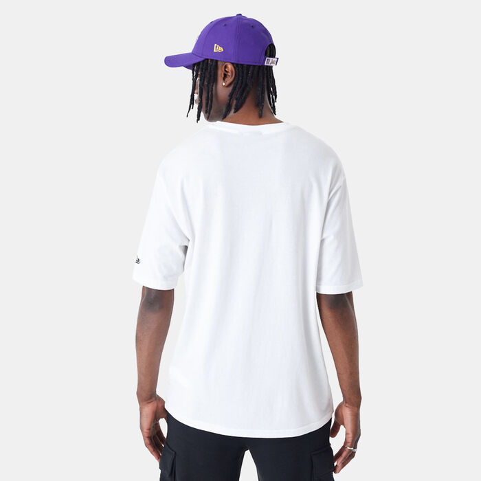 New Era Men's NBA Los Angeles Lakers Flame Graphic T-Shirt White New Era Men's NBA Los Angeles Lakers Flame Graphic T-Shirt White image number 1