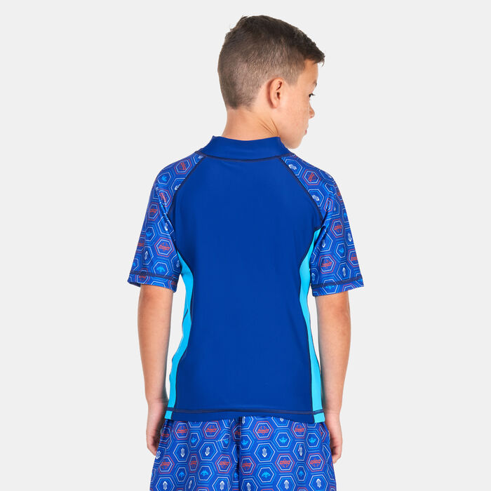 COEGA Kids' Aquaman Rashguard Red COEGA Kids' Aquaman Rashguard Red image number 1