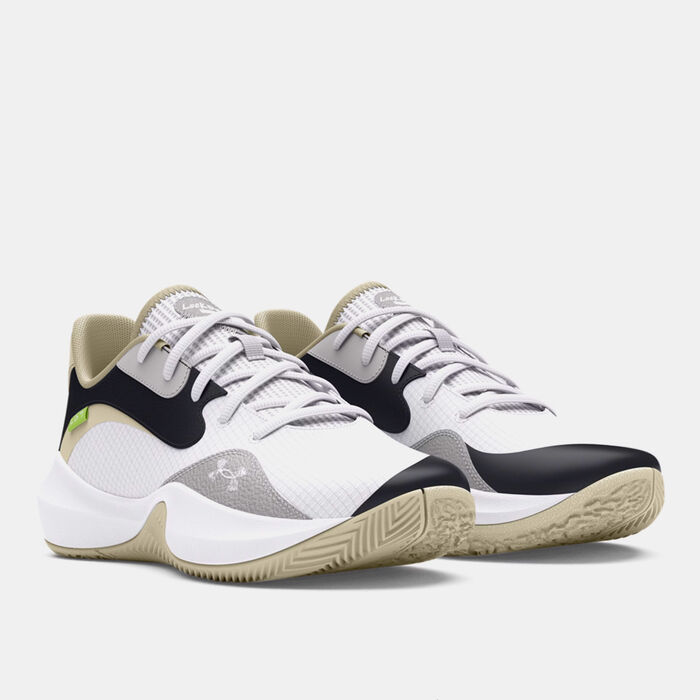 Under Armour Lockdown 7 Low Basketball Shoes White Under Armour Lockdown 7 Low Basketball Shoes White image number 1