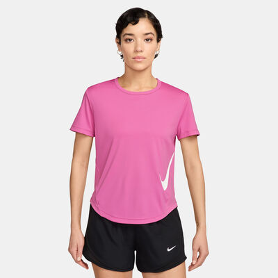 Nike Women's Tempo Swoosh Dri-FIT Running Top Pink
