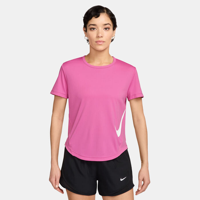 Nike Women's Tempo Swoosh Dri-FIT Running Top Pink image number 0