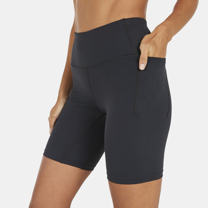 Under Armour Women's Meridian Bike Shorts Black Under Armour Women's Meridian Bike Shorts Black image number 3