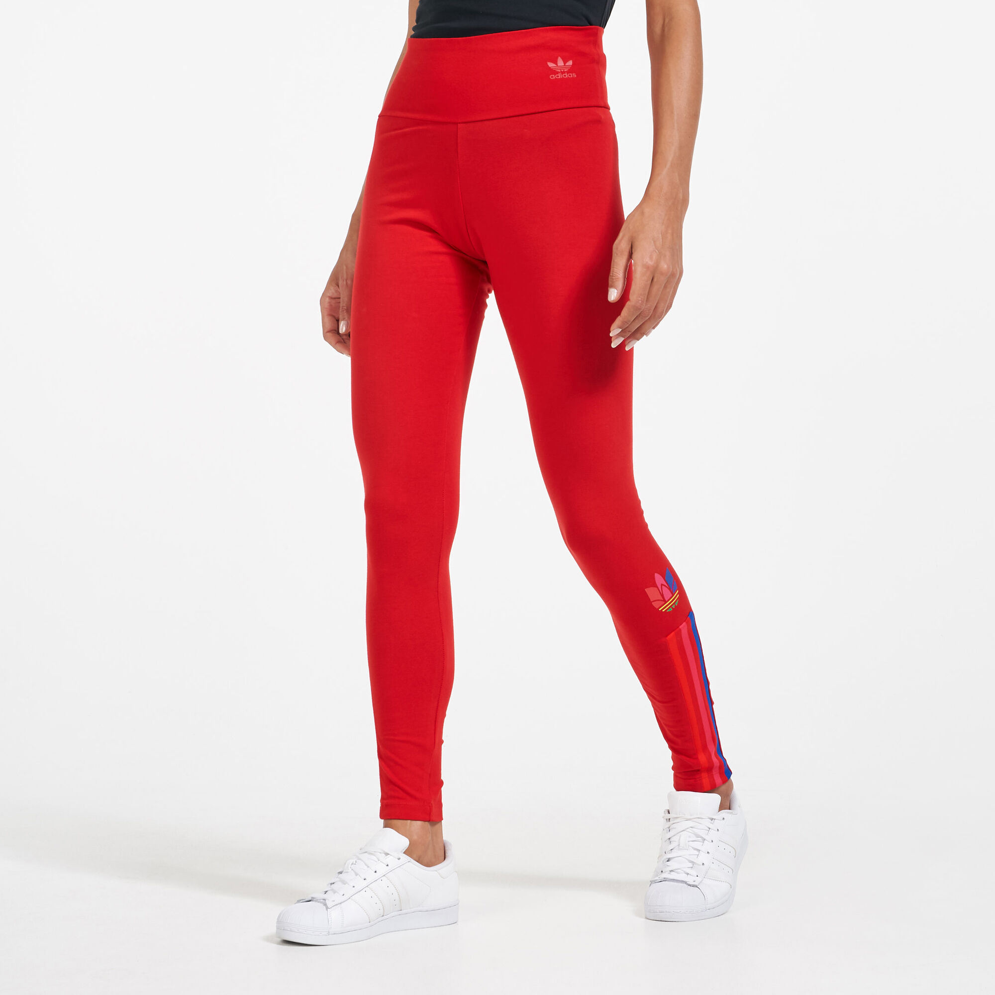 Buy adidas Women s Adicolor 3D Trefoil Leggings Red in KSA SSS
