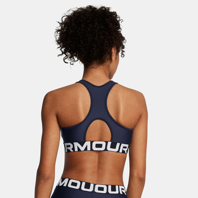 Under Armour Women's HeatGear Armour Medium-Support Training Sports Bra Blue