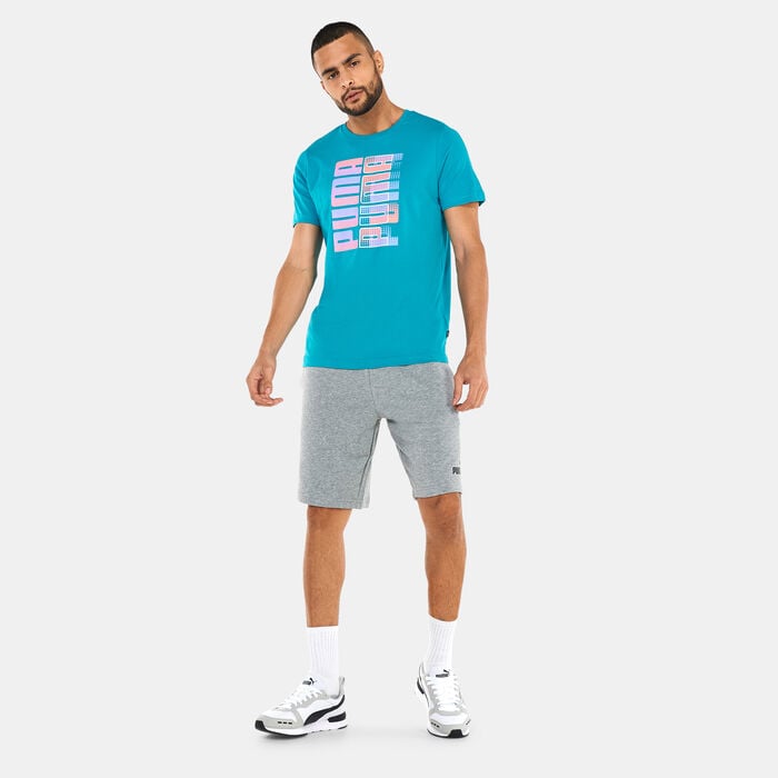 PUMA Men's Clash Graphic T-Shirt Green PUMA Men's Clash Graphic T-Shirt Green image number 2