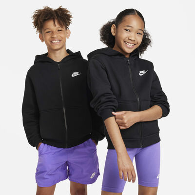 Nike Kids' Sportswear Club Fleece Full-Zip Hoodie Black