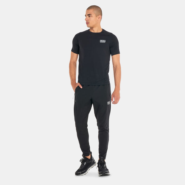 EA7 Emporio Armani Men's Ventus 7 Logo T-Shirt Black EA7 Emporio Armani Men's Ventus 7 Logo T-Shirt Black image number 2