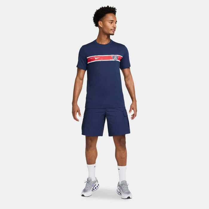 Nike Men's Paris Saint-Germain Heritage T-Shirt Blue Nike Men's Paris Saint-Germain Heritage T-Shirt Blue image number 2