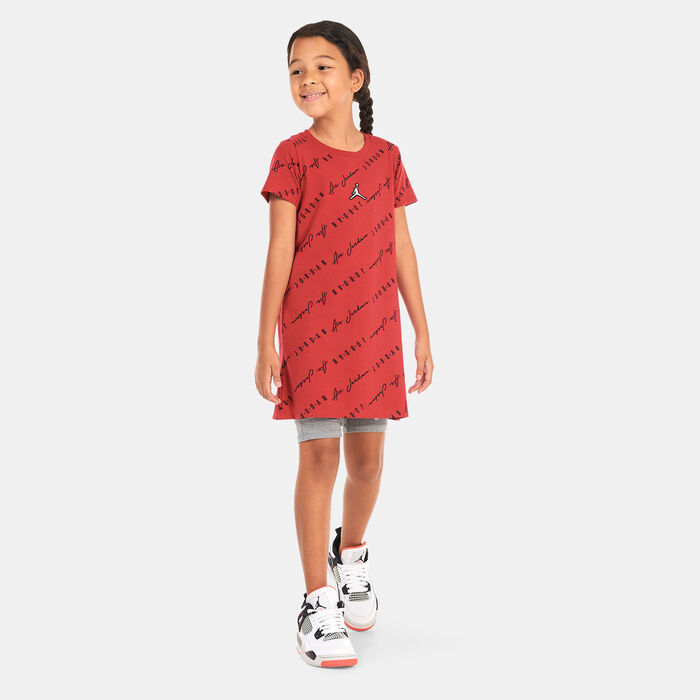 Nike Kids' Essentials Printed Dress Red Nike Kids' Essentials Printed Dress Red image number 0