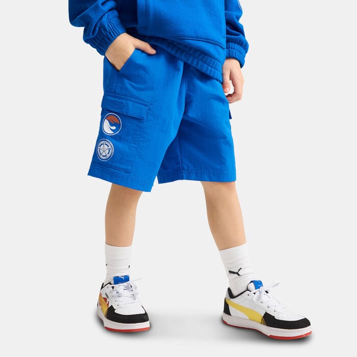 PUMA Kids' HOT WHEELS Shorts Blue PUMA Kids' HOT WHEELS Shorts Blue image number 0
