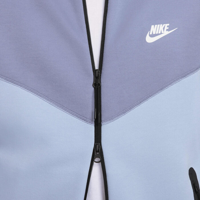 Nike Men's Sportswear Tech Fleece Windrunner Full-Zip Hoodie Blue Nike Men's Sportswear Tech Fleece Windrunner Full-Zip Hoodie Blue image number 4