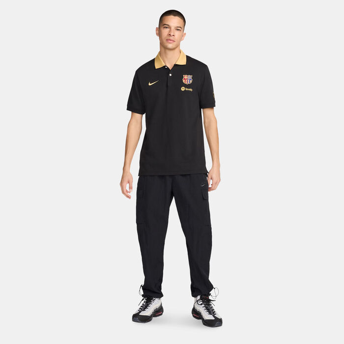 Nike Men's FC Barcelona 2.0 Polo Shirt Black image number 2