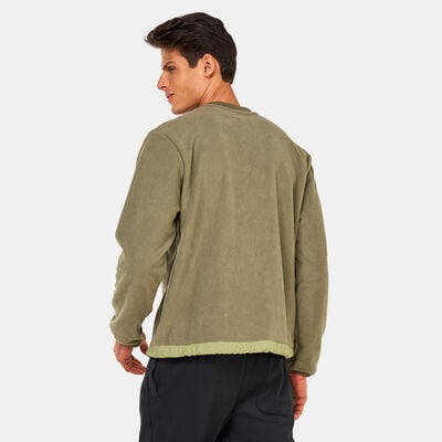 Nike Men's Club+ Fleece Winterized Crew Sweatshirt Green Nike Men's Club+ Fleece Winterized Crew Sweatshirt Green