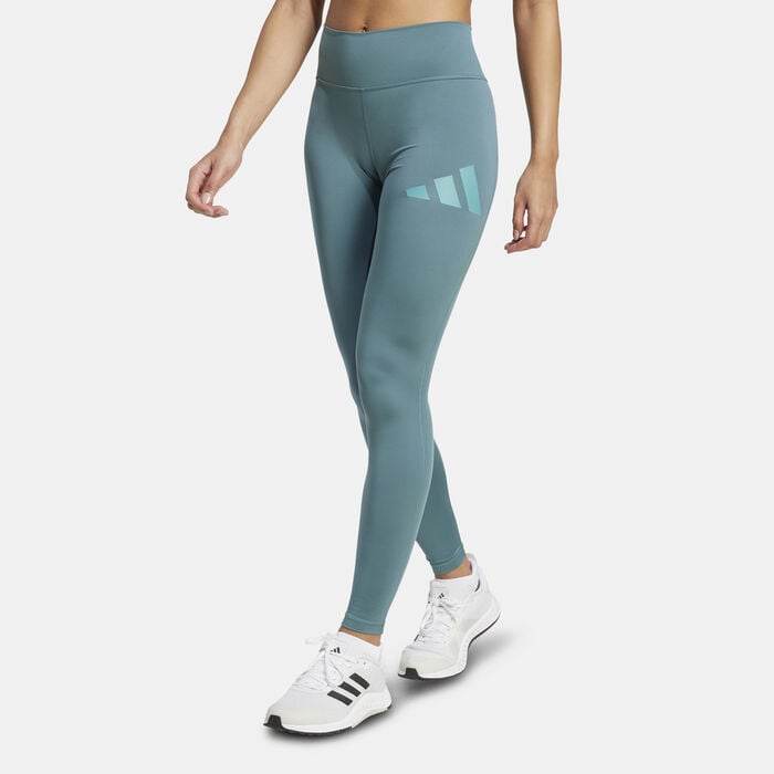adidas Women's Train Essentials Full-Length Training Leggings Green adidas Women's Train Essentials Full-Length Training Leggings Green image number 0