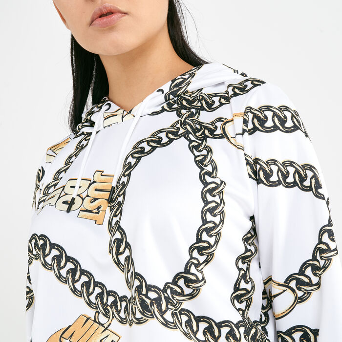 Nike Women's Sportswear Cropped Hoodie White image number 3