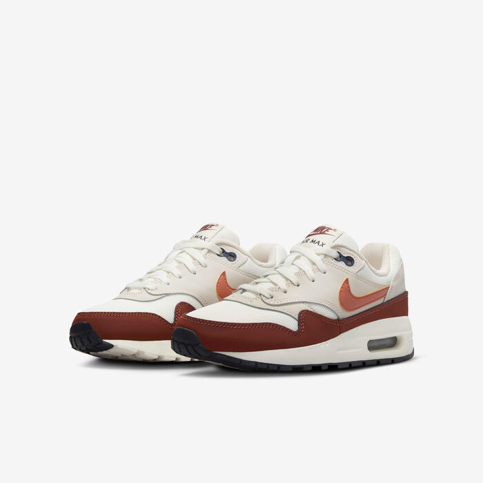 Nike Kids' Air Max 1 Shoes (Older Kids) Ivory image number 4