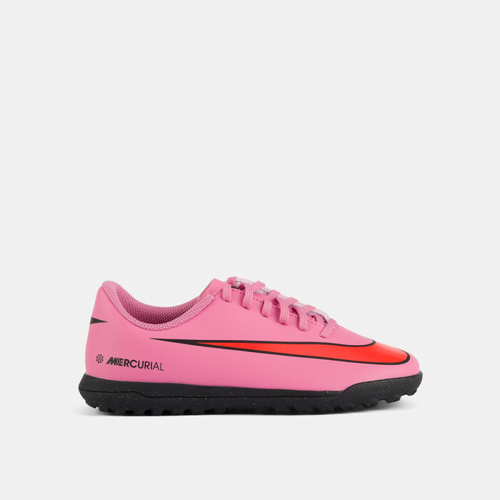 Nike Kids' Mercurial Vapor 16 Club Turf Ground Football Shoes Pink Nike Kids' Mercurial Vapor 16 Club Turf Ground Football Shoes Pink image number 0