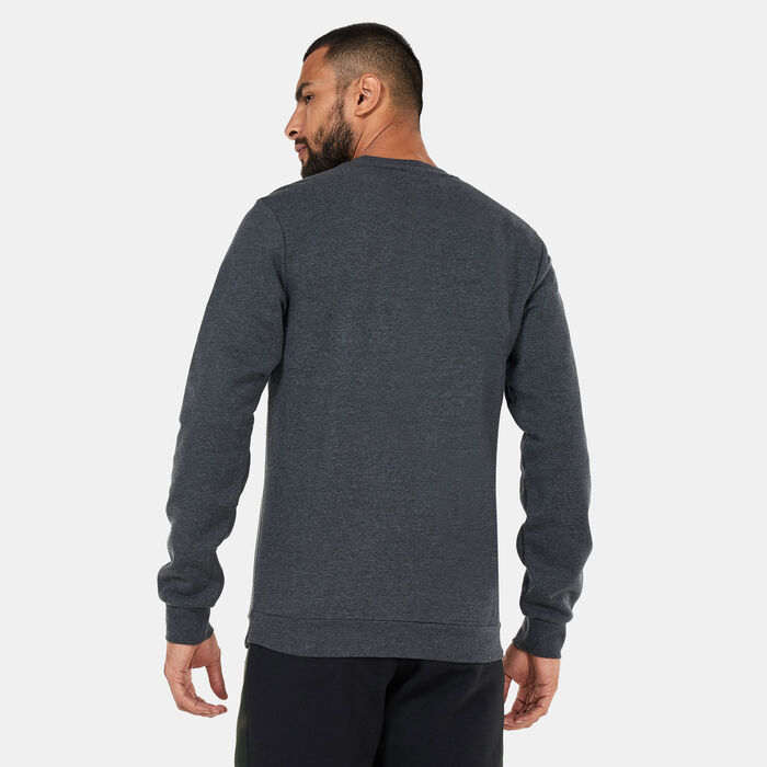 adidas Men's Essentials Fleece Sweatshirt Black adidas Men's Essentials Fleece Sweatshirt Black image number 1