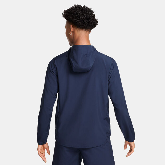 Nike Men's Form Dri-FIT Full-Zip Hoodie Blue Nike Men's Form Dri-FIT Full-Zip Hoodie Blue image number 1