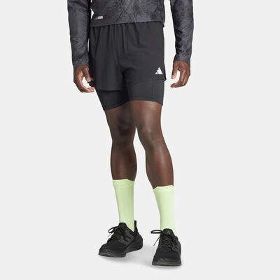 adidas Men's Ultimateadi 2-In-1 Running Shorts Black