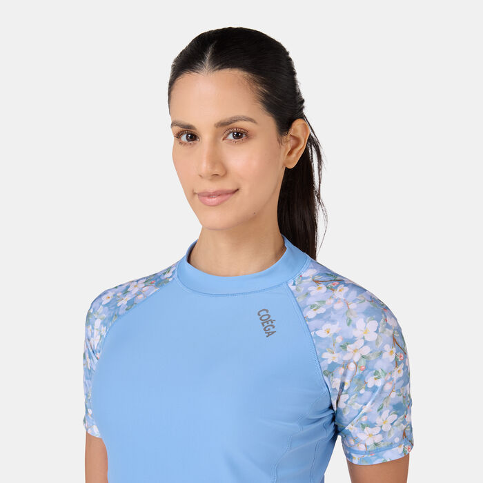COEGA Women's Swimming Rashguard Blue COEGA Women's Swimming Rashguard Blue image number 3