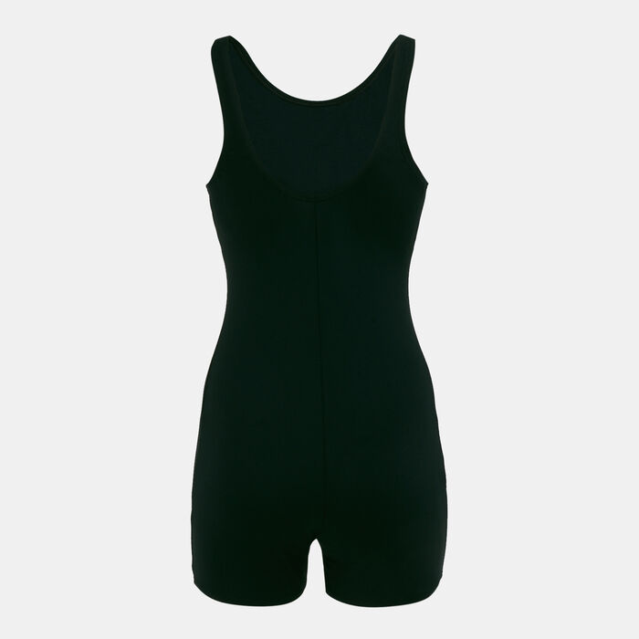 Nike Swim Women's Poly Solid Legsuit yellow Nike Swim Women's Poly Solid Legsuit yellow image number 1