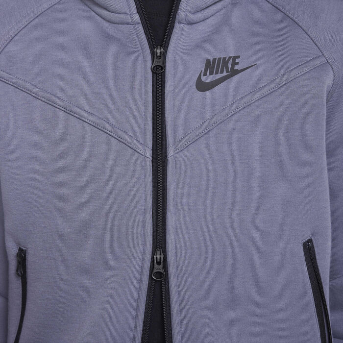 Nike Kids' Sportswear Tech Fleece Full-Zip Hoodie Blue Nike Kids' Sportswear Tech Fleece Full-Zip Hoodie Blue image number 3
