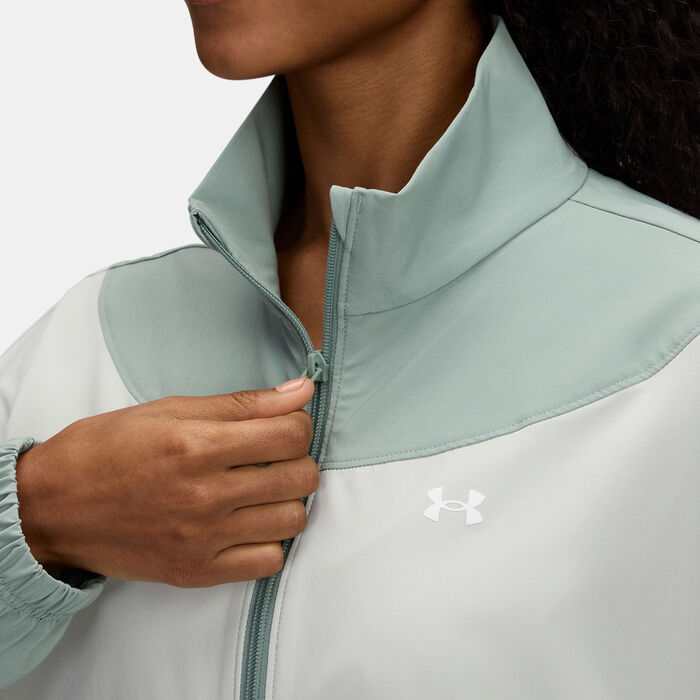 Under Armour Women's Rival Woven Jacket Green image number 2
