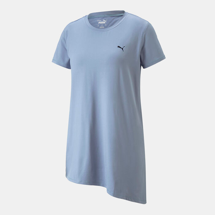 PUMA Women's Maternity Studio Oversized T-Shirt Blue PUMA Women's Maternity Studio Oversized T-Shirt Blue image number 0