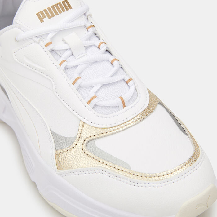 PUMA Women's Cassia Metallic Shine Shoes White image number 4