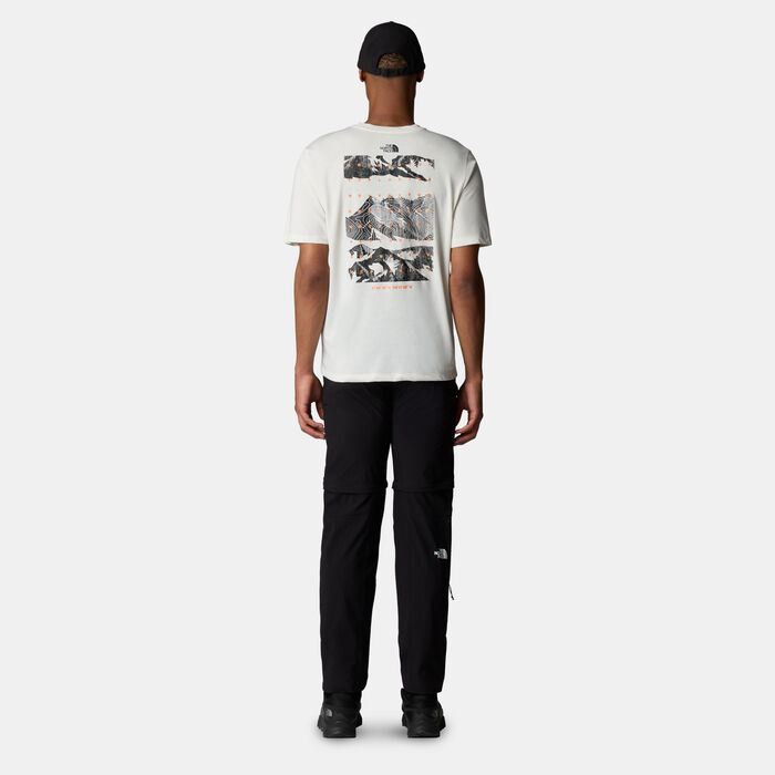 The North Face Men's Foundations Mountains Faces T-Shirt White The North Face Men's Foundations Mountains Faces T-Shirt White image number 2