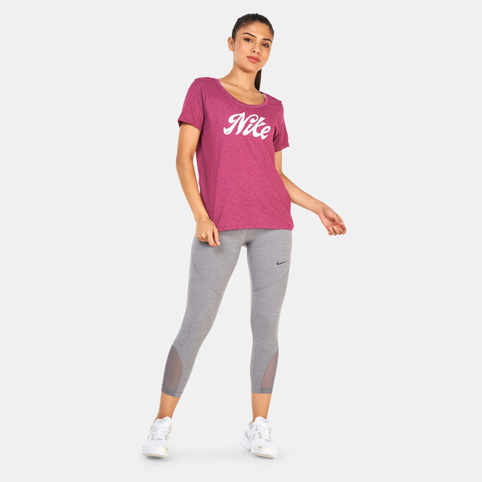 Nike Women's Dri-FIT T-Shirt Pink image number 2