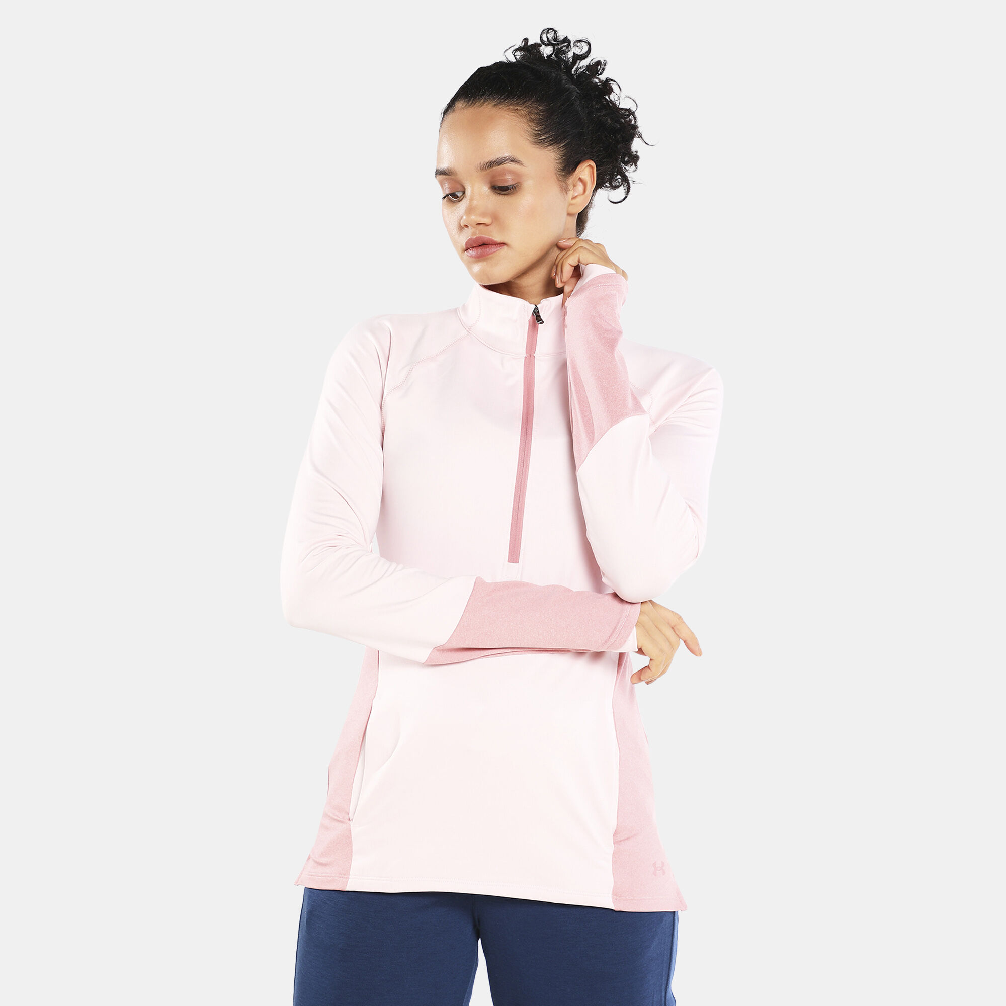 Under armour coldgear hot sale half zip women's