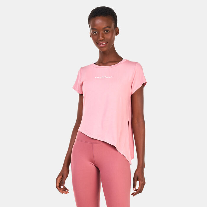 SQUATWOLF Women's She Wolf Crop Top Pink image number 0